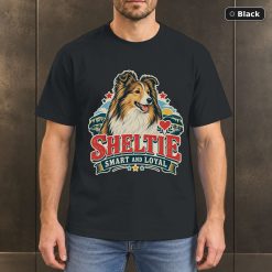 Sheltie Smart And Loyal Shirt, Vintage Shetland Sheepdog Dog Lover T-Shirt Sheltie Smart And Loyal Shirt, Vintage Shetland Sheepdog Dog Lover T-Shirt