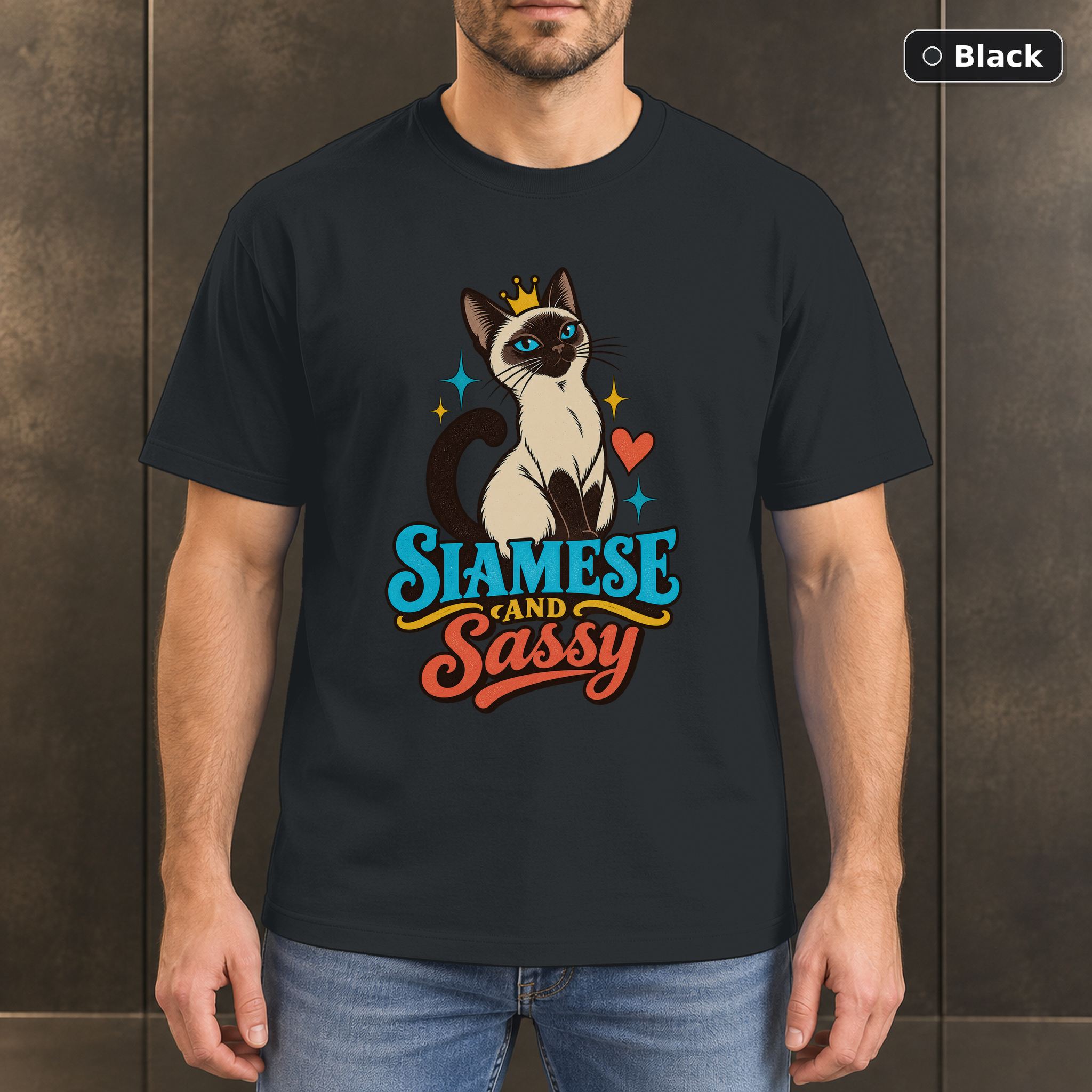 Siamese and Sassy Shirt, Siamese Cat Lover T-Shirt Siamese and Sassy Shirt, Siamese Cat Lover T-Shirt