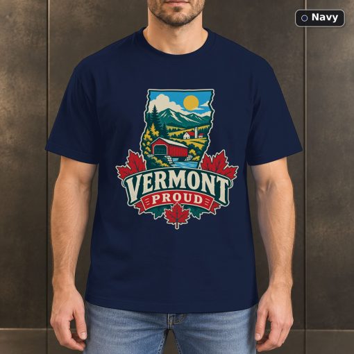 Vermont Proud Shirt, Vintage Vermont State Pride T-Shirt 4