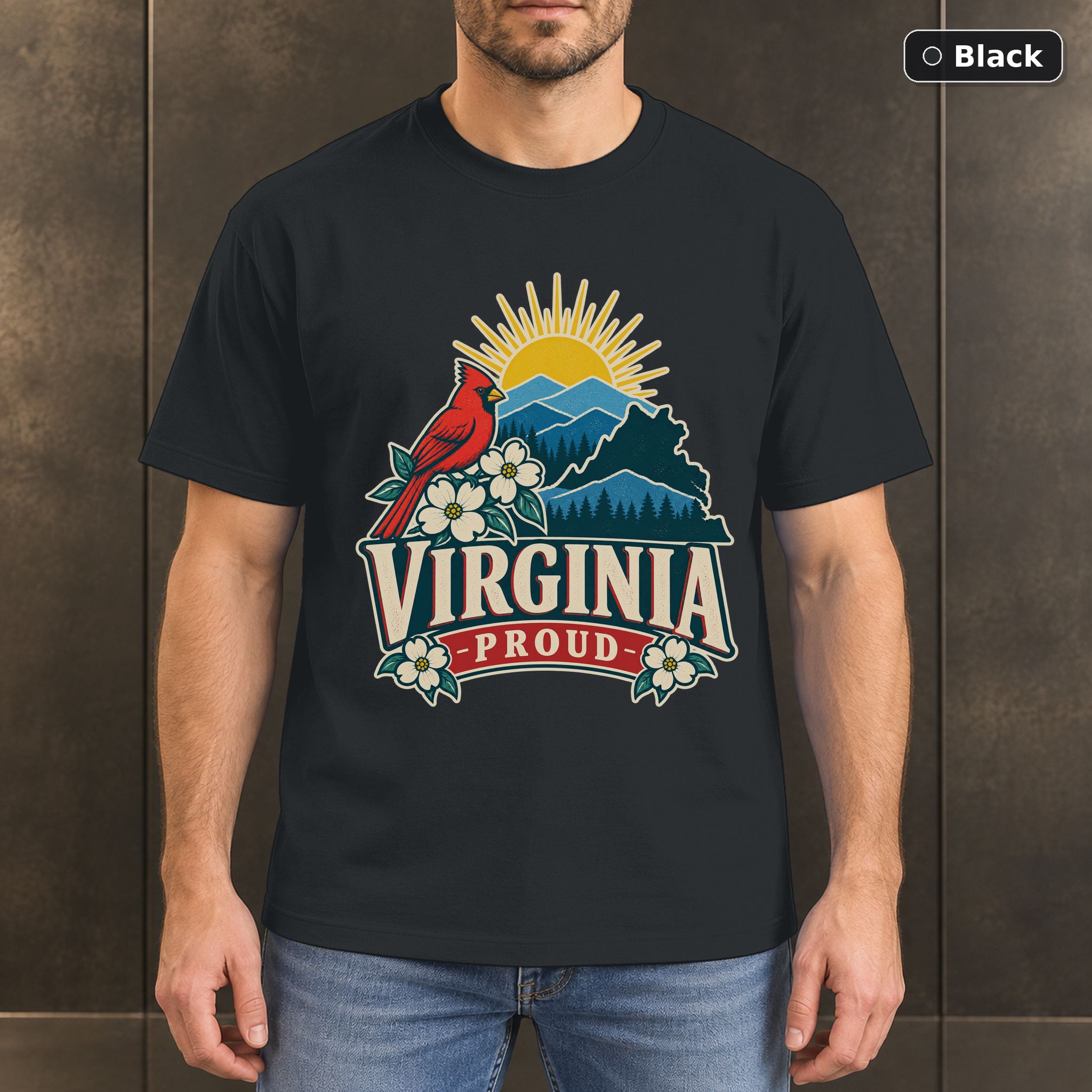 Virginia Proud Shirt, Vintage Virginia State Pride T-Shirt Virginia Proud Shirt, Vintage Virginia State Pride T-Shirt