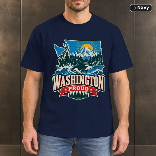 Washington Proud Shirt, Vintage Washington State Pride T-Shirt 4