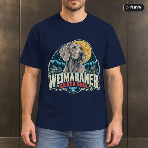 Weimaraner Silver Soul Shirt, Vintage Weimaraner Dog Lover T-Shirt 4