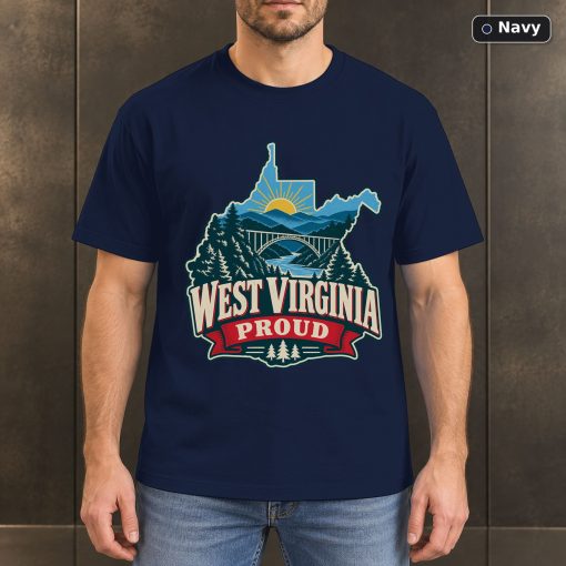 West Virginia Proud Shirt, Vintage West Virginia State Pride T-Shirt 4