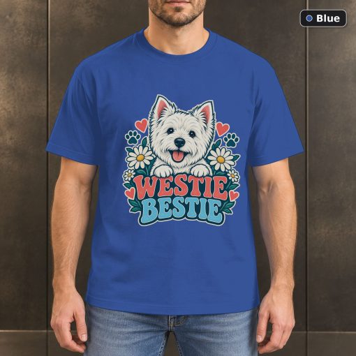 Westie Bestie Shirt, Vintage West Highland White Terrier Dog Lover T-Shirt 2