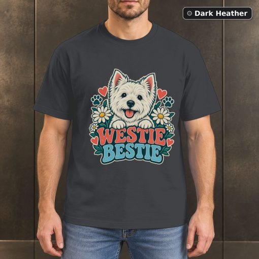Westie Bestie Shirt, Vintage West Highland White Terrier Dog Lover T-Shirt 3