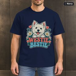 Westie Bestie Shirt, Vintage West Highland White Terrier Dog Lover T-Shirt 7