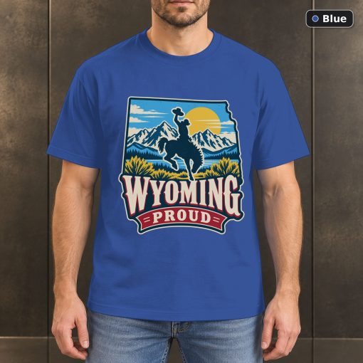 Wyoming Proud Shirt, Vintage Wyoming State Pride T-Shirt 2