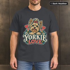 Yorkie Love Shirt, Vintage Yorkshire Terrier Dog Lover T-Shirt 6