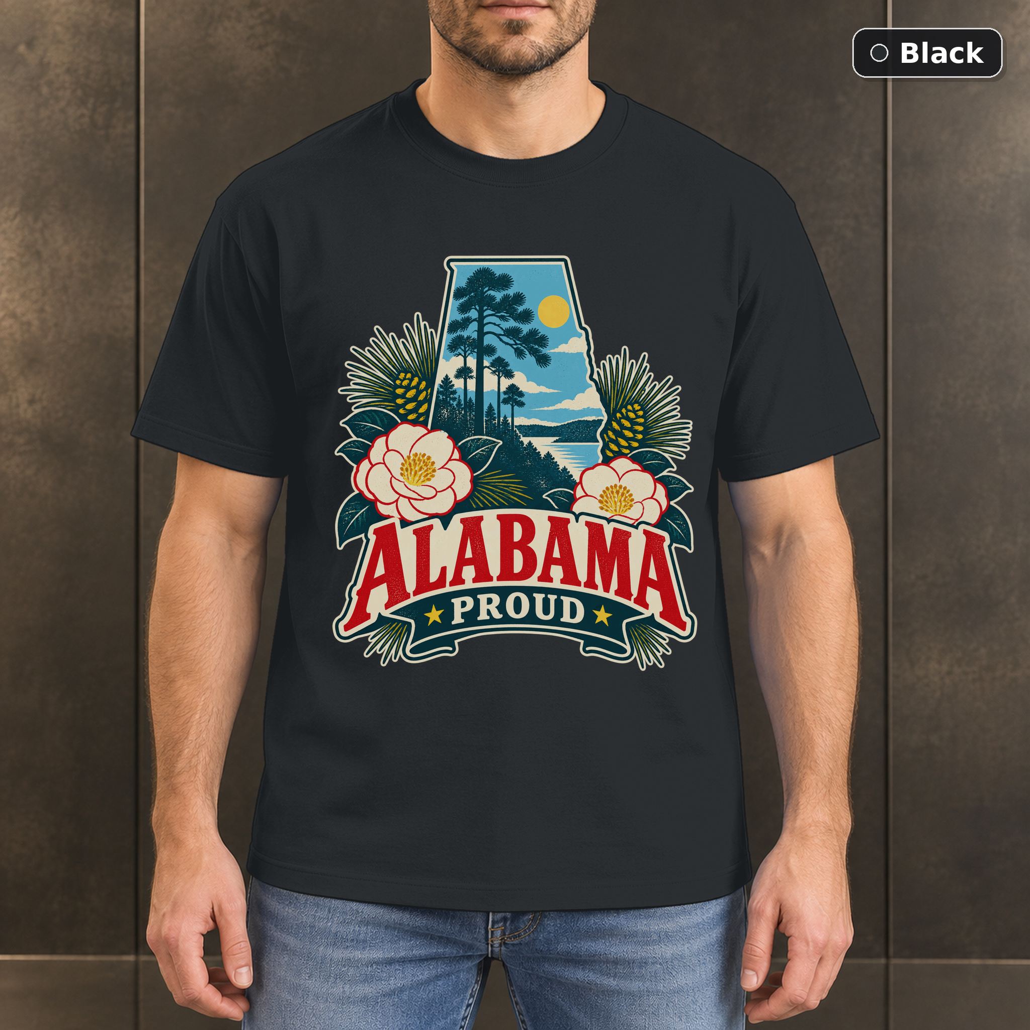Alabama Proud Shirt, Vintage Alabama State Pride T-Shirt Alabama Proud Shirt, Vintage Alabama State Pride T-Shirt
