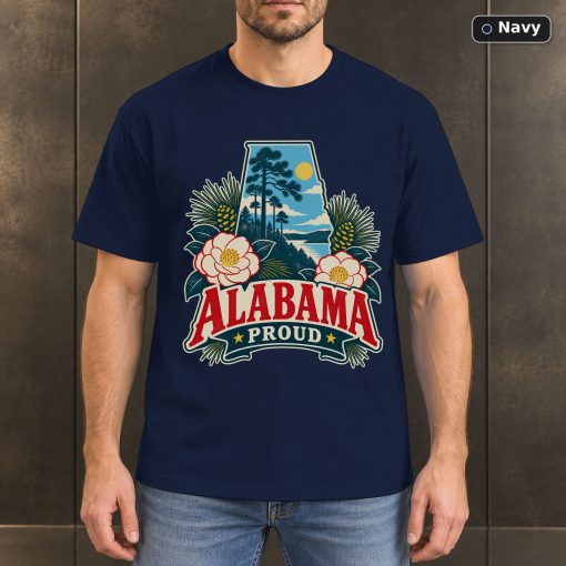 Alabama Proud Shirt, Vintage Alabama State Pride T-Shirt 4
