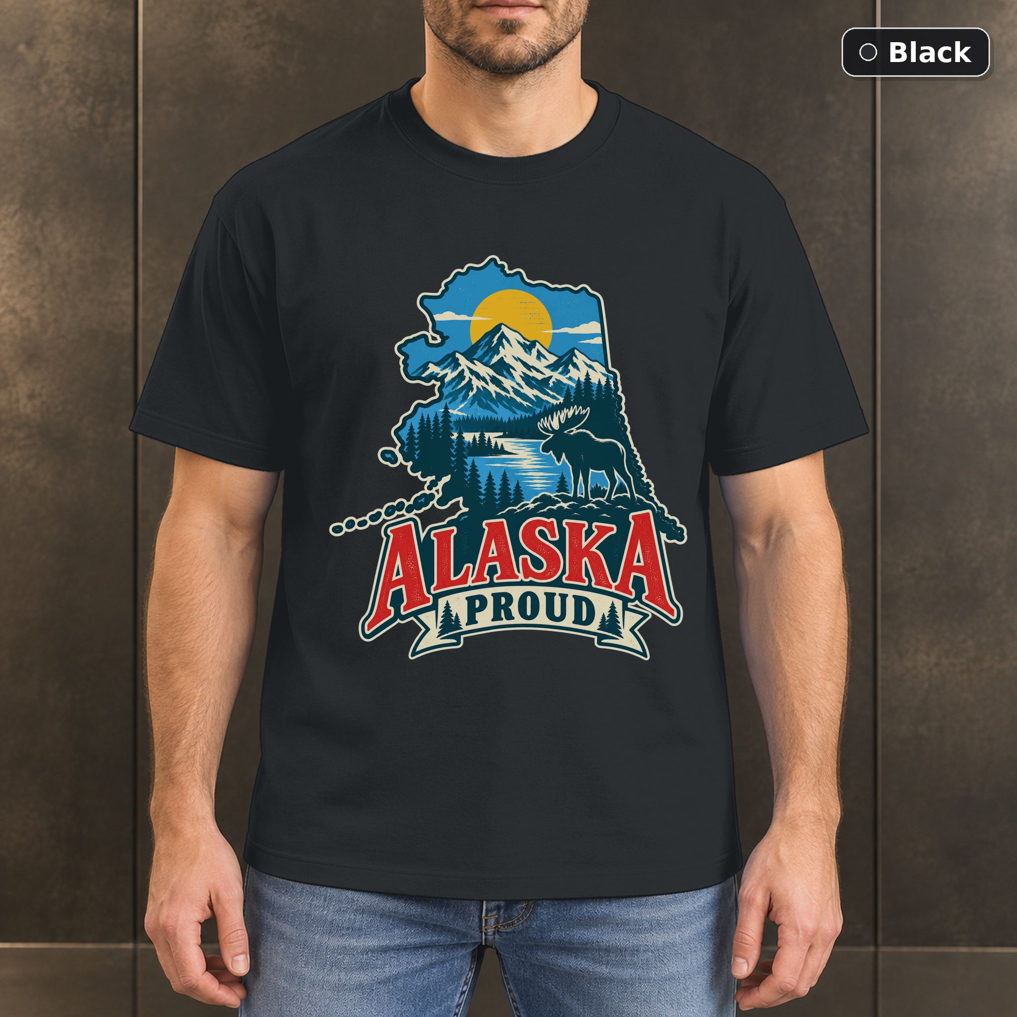 Alaska Proud Shirt, Vintage Alaska State Pride T-Shirt Alaska Proud Shirt, Vintage Alaska State Pride T-Shirt