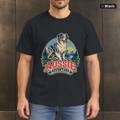 Aussie Adventure Shirt, Vintage Australian Shepherd Dog Lover T-Shirt