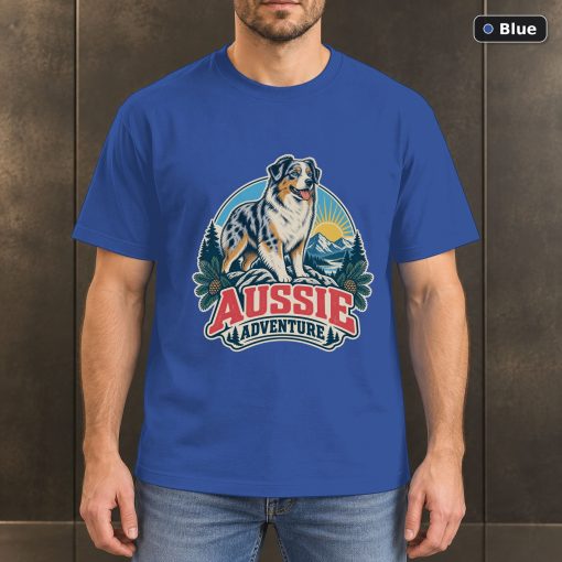 Aussie Adventure Shirt, Vintage Australian Shepherd Dog Lover T-Shirt 2
