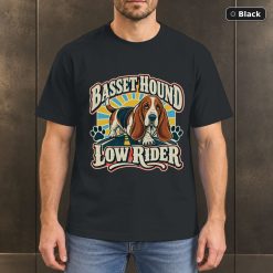 Basset Hound Low Rider Shirt, Vintage Basset Hound Dog Lover T-Shirt