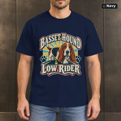 Basset Hound Low Rider Shirt, Vintage Basset Hound Dog Lover T-Shirt 7