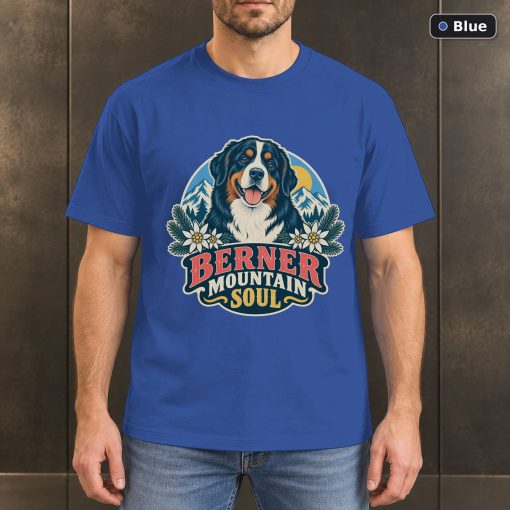 Berner Mountain Soul Shirt, Vintage Bernese Mountain Dog Dog Lover T-Shirt 2