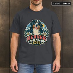 Berner Mountain Soul Shirt, Vintage Bernese Mountain Dog Dog Lover T-Shirt 6
