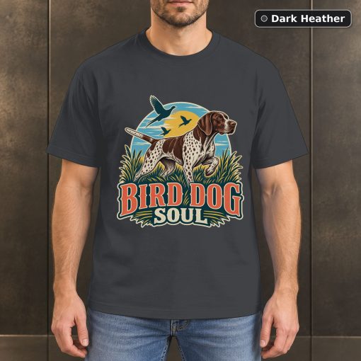Bird Dog Soul Shirt, Vintage German Shorthaired Pointer Dog Lover T-Shirt 3