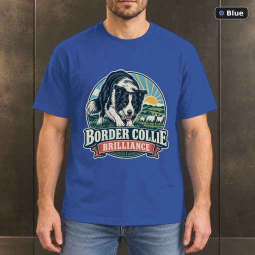 Border Collie Brilliance Shirt, Vintage Border Collie Dog Lover T-Shirt 2