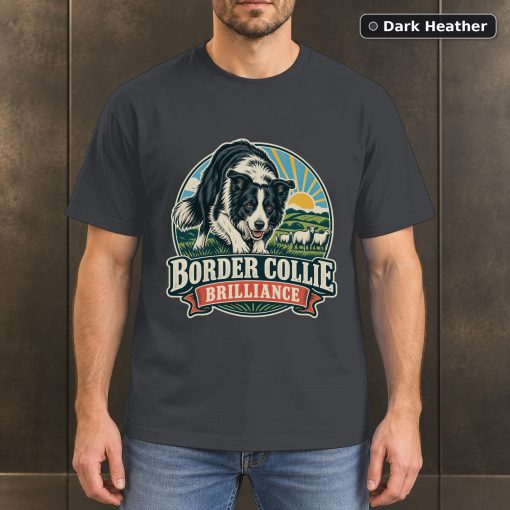 Border Collie Brilliance Shirt, Vintage Border Collie Dog Lover T-Shirt 3