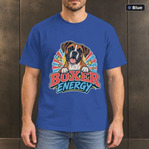 Boxer Energy Shirt, Vintage Boxer Dog Lover T-Shirt 2