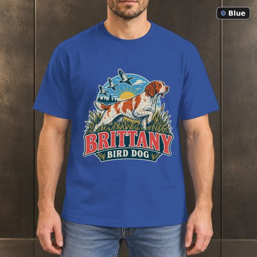 Brittany Bird Dog Shirt, Vintage Brittany Dog Lover T-Shirt 2