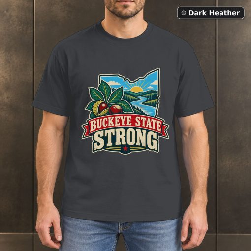 Buckeye State Strong Shirt, Vintage Ohio Pride T-Shirt 3