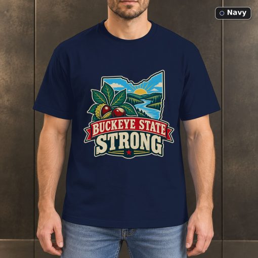 Buckeye State Strong Shirt, Vintage Ohio Pride T-Shirt 4