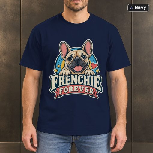 Frenchie Forever Shirt, Vintage French Bulldog Dog Lover T-Shirt 4