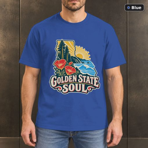 Golden State Soul Shirt, Vintage California Pride T-Shirt 2
