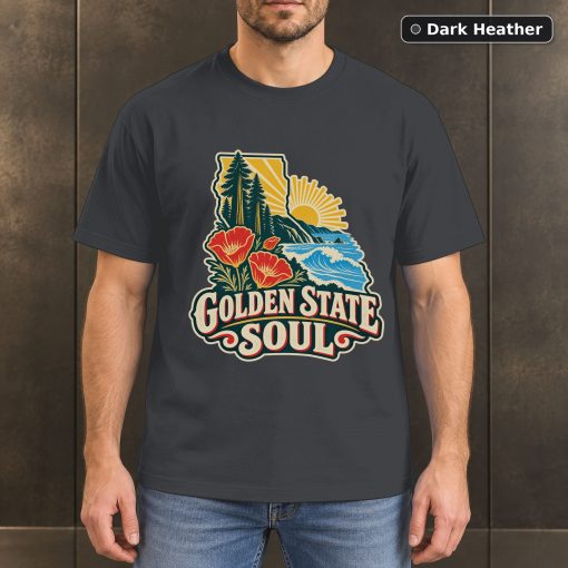 Golden State Soul Shirt, Vintage California Pride T-Shirt 3