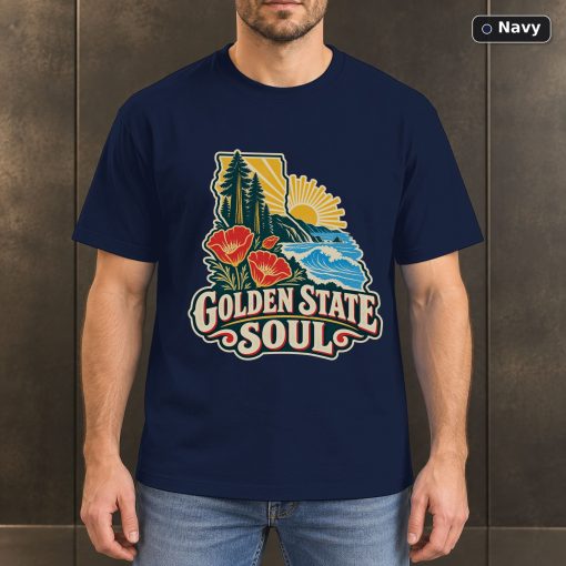 Golden State Soul Shirt, Vintage California Pride T-Shirt 4