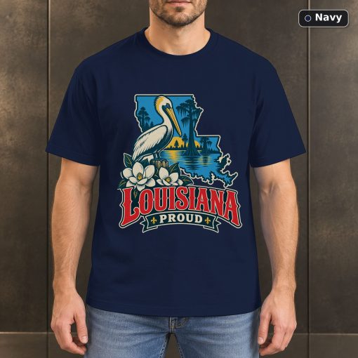 Louisiana Proud Shirt, Vintage Louisiana State Pride T-Shirt 4