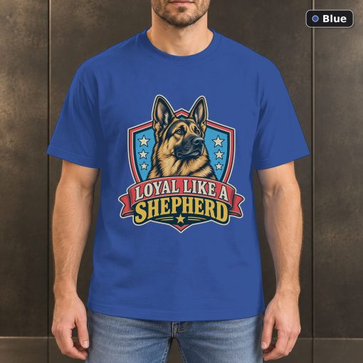 Loyal Like A Shepherd Shirt, Vintage German Shepherd Dog Lover T-Shirt 2