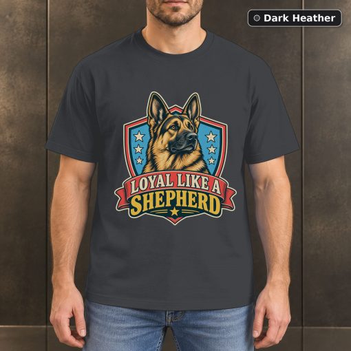 Loyal Like A Shepherd Shirt, Vintage German Shepherd Dog Lover T-Shirt 3