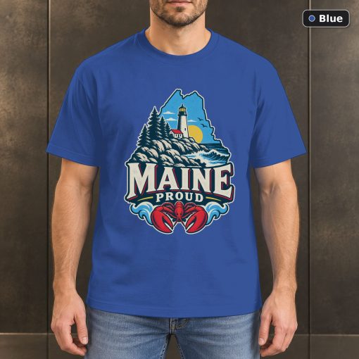 Maine Proud Shirt, Vintage Maine State Pride T-Shirt 2