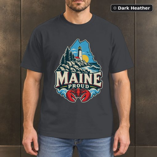 Maine Proud Shirt, Vintage Maine State Pride T-Shirt 3