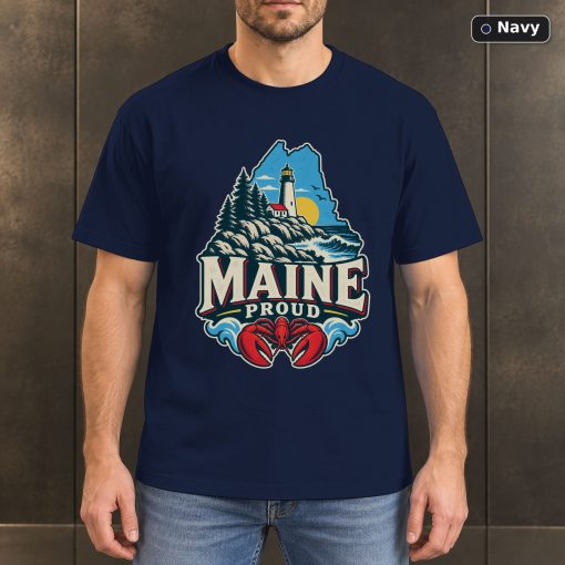 Maine Proud Shirt, Vintage Maine State Pride T-Shirt 4