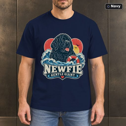 Newfie Gentle Giant Shirt, Vintage Newfoundland Dog Lover T-Shirt 4