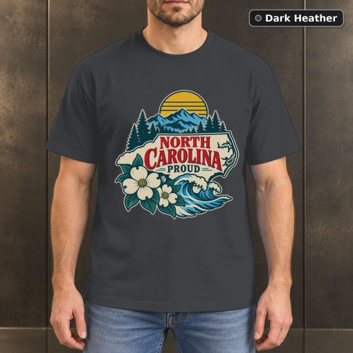 North Carolina Proud Shirt, Vintage North Carolina State Pride T-Shirt 3