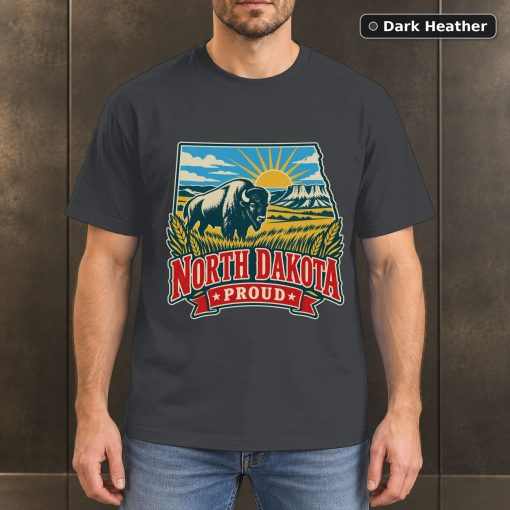 North Dakota Proud Shirt, Vintage North Dakota State Pride T-Shirt 3
