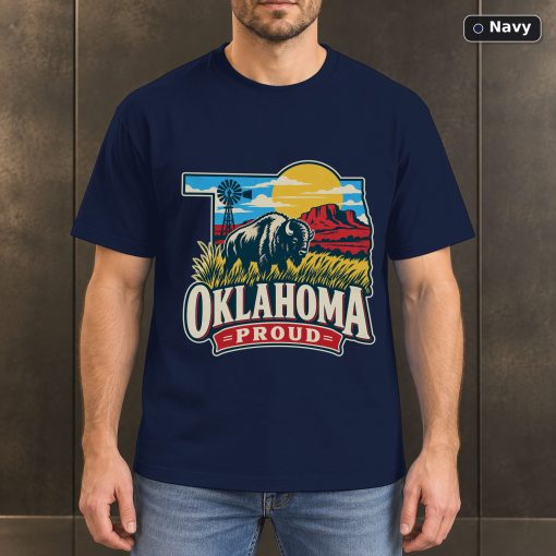 Oklahoma Proud Shirt, Vintage Oklahoma State Pride T-Shirt 4