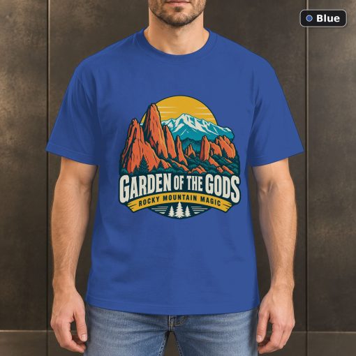 Garden of the Gods Colorado Retro T-Shirt Design 2