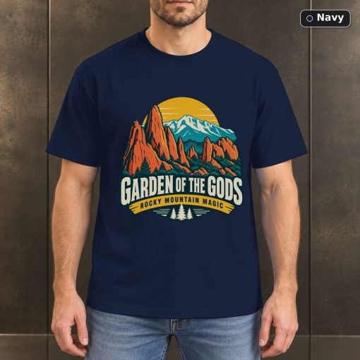 Garden of the Gods Colorado Retro T-Shirt Design 4