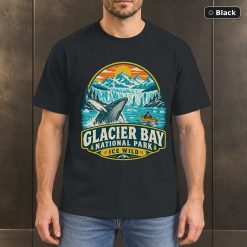 Glacier Bay Alaska Retro T-Shirt Design