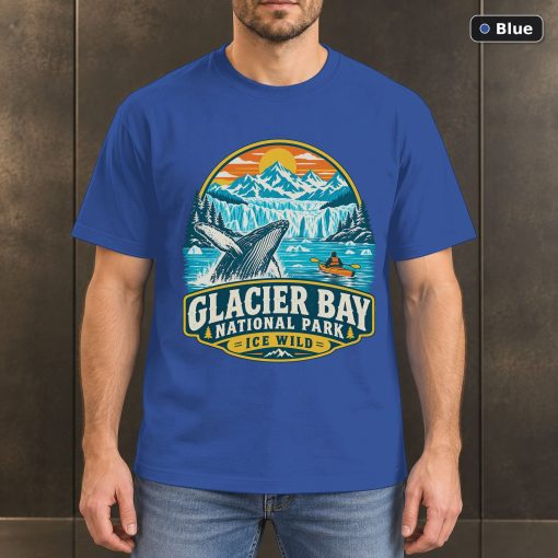 Glacier Bay Alaska Retro T-Shirt Design 2
