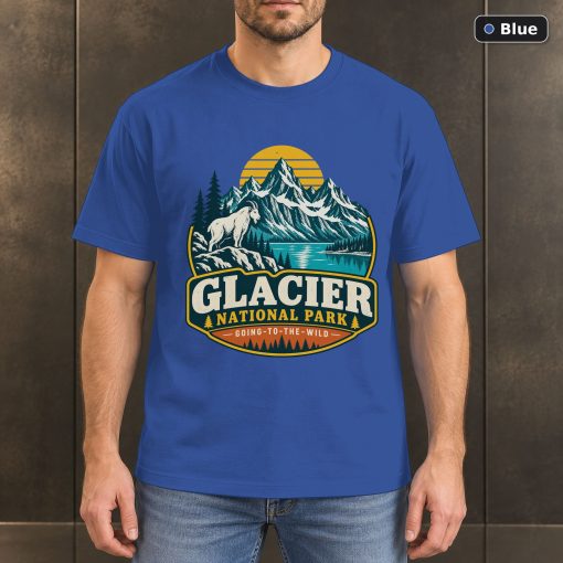 Glacier National Park Vintage Adventure T-Shirt Design 2