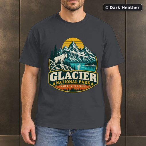 Glacier National Park Vintage Adventure T-Shirt Design 3