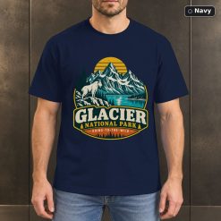 Glacier National Park Vintage Adventure T-Shirt Design 7