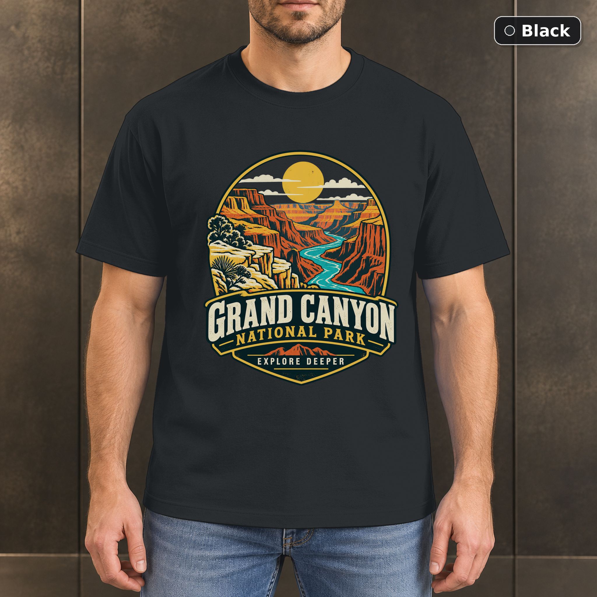 Grand Canyon National Park Vintage Adventure T-Shirt Design Grand Canyon National Park Vintage Adventure T-Shirt Design